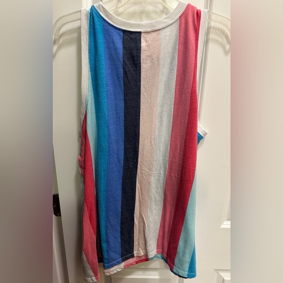 Striped torrid tank size 2 pink blue - Picture 3 of 7
